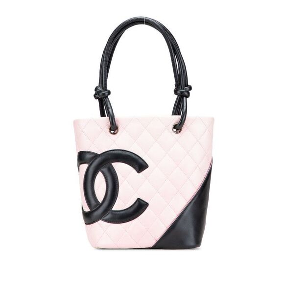 Chanel Cambon Line Coco Mark Lambskin Tote Bag - Picture 1 of 10